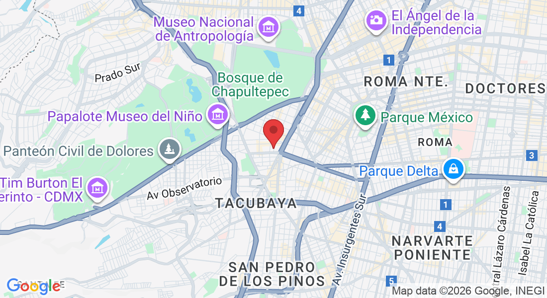 Joaquín A. Pérez 18, San Miguel Chapultepec I Secc, Miguel Hidalgo, 11850 Ciudad de México, CDMX, México