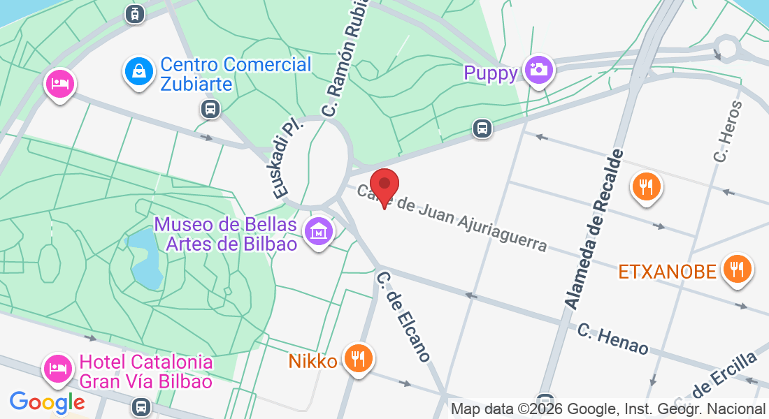 Calle Juan Ajuriaguerra Kalea, 33, Abando, 48009 Bilbao, Bizkaia, España