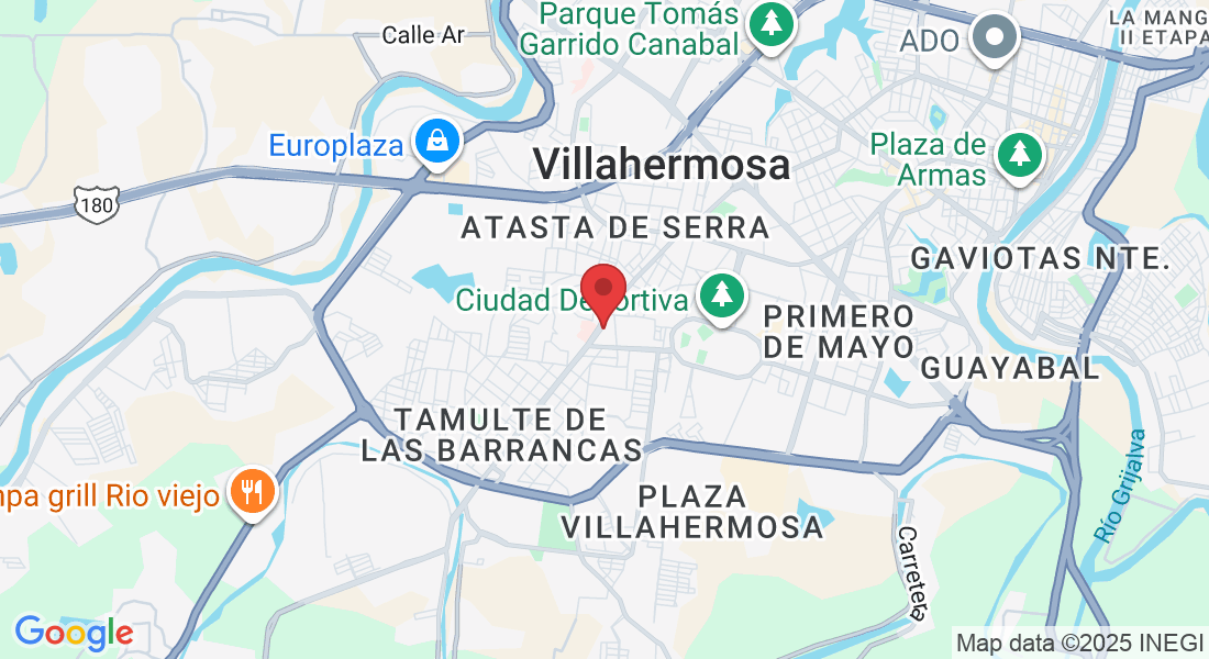 Av. Gregorio Méndez Magaña 3217, Atasta de Serra, 86100 Villahermosa, Tab., México