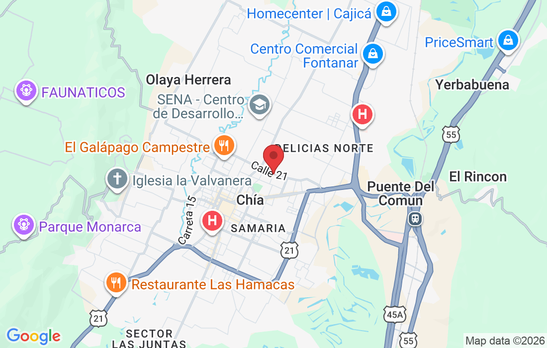 Cl. 21 #5-1 a98, Chía, Cundinamarca, Colombia