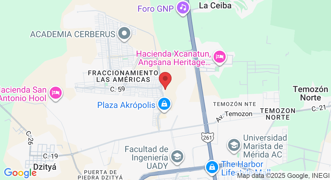 Calle 59 A Local 11 Plaza Terramericas, Fraccionamiento Las Américas, 97302 Mérida, Yuc., México
