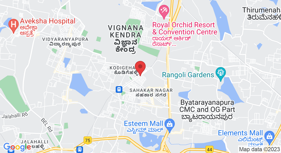 1131/10, Railway Parallel Rd, opp. Brahmin's Kitchen, A Block, Sahakar Nagar, Bengaluru, Karnataka 560092, India