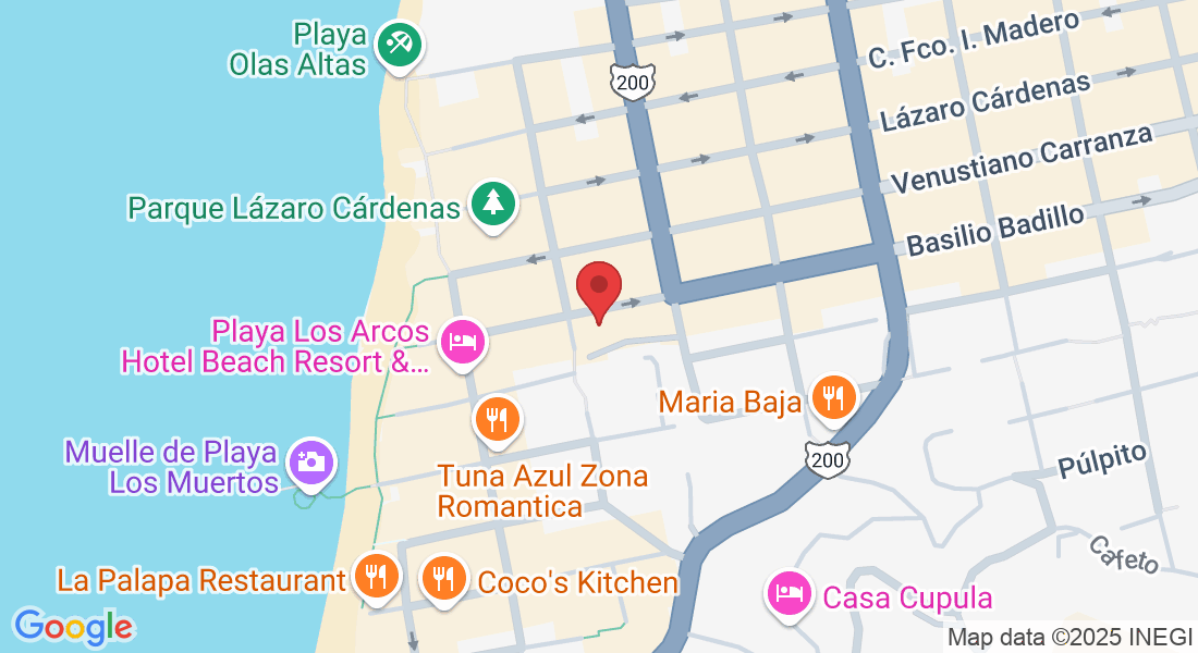 Basilio Badillo 212, Zona Romántica, Emiliano Zapata, 48380 Puerto Vallarta, Jal., Mexico