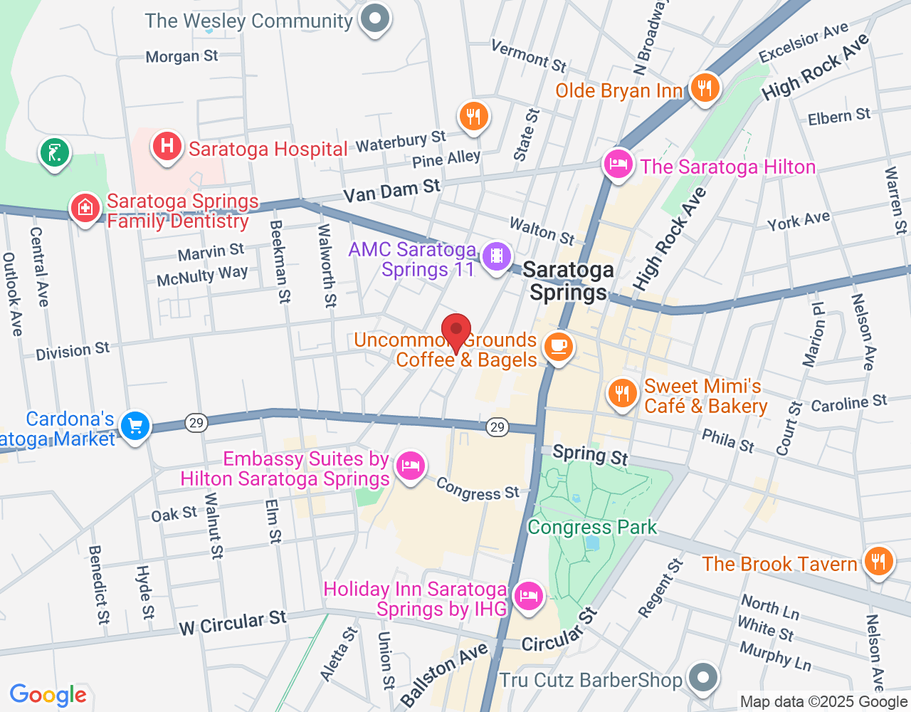 28 Division St, Saratoga Springs, NY 12866, USA