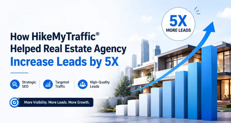 HikeMyTraffic® Helped Real Estate Agency Increase Leads by 5X