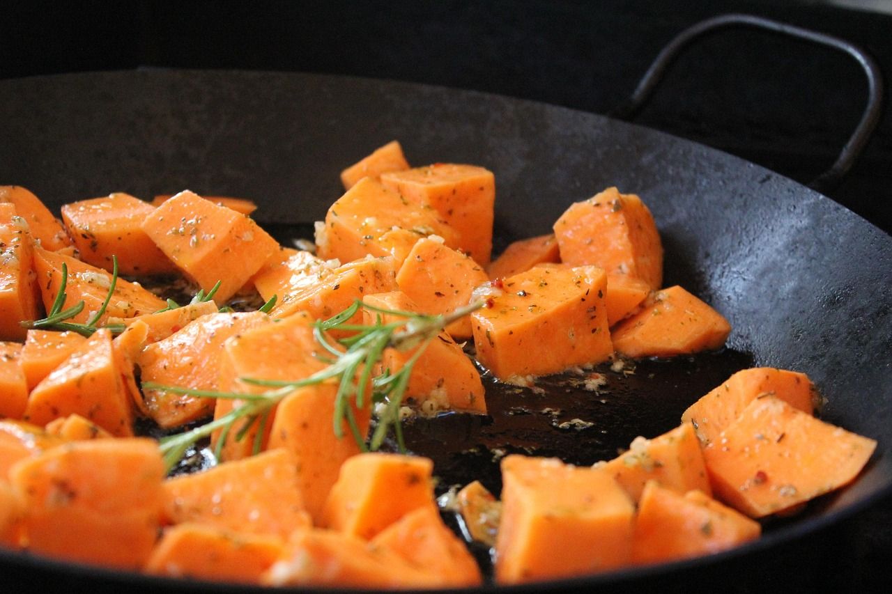 sweet potato with rosemary