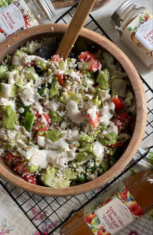 Low calorie Millet Salad Recipe (Zero-Oil)