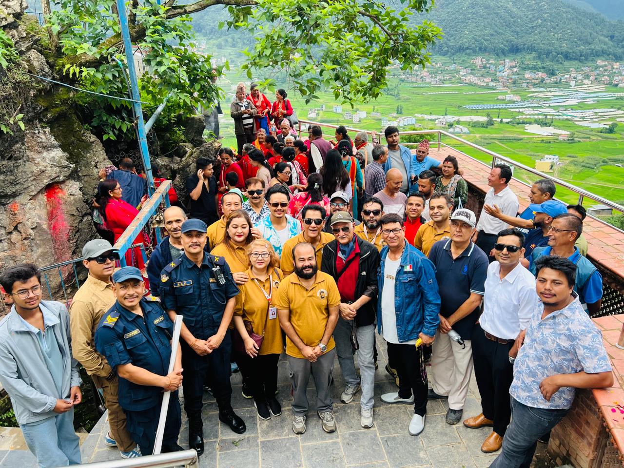 Participants at the tree plantation event