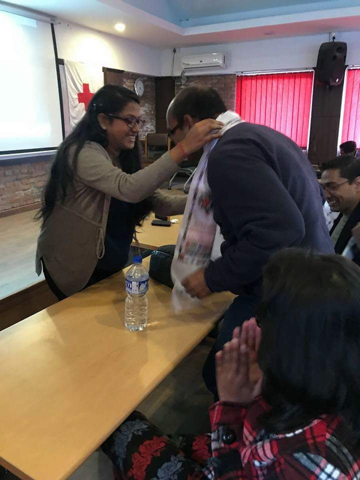 KU Youth Red Cross Circle welcoming Alok Das