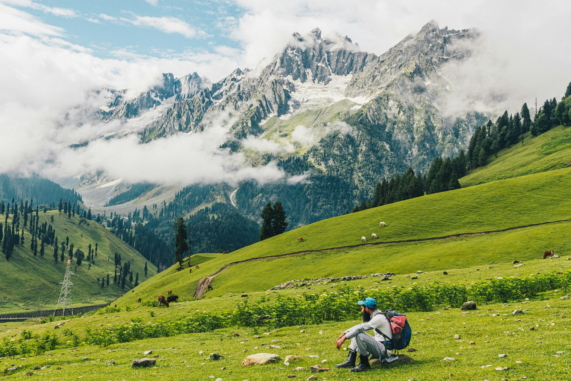 Scenic view of Kashmir Valley
