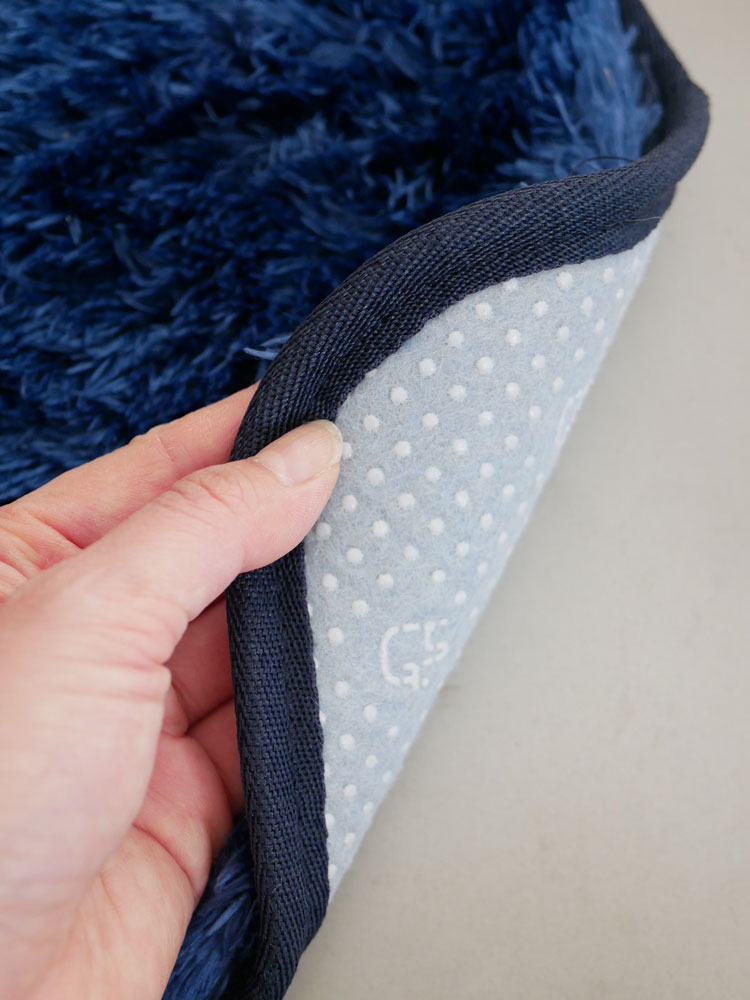 ホップルのコロコロチェア専用チェアパッド、グレー色でデニムとウール素材を使用した椅子用カバー