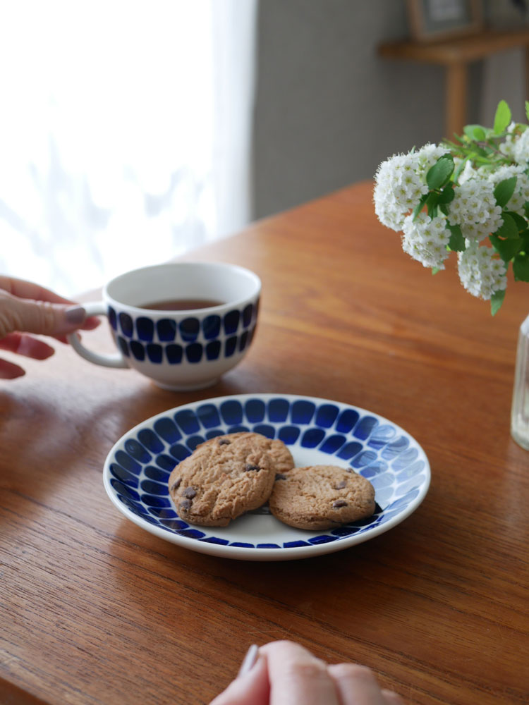 【Arabia/アラビア】24h トゥオキオ カップ＆ソーサー、磁器製のコーヒーカップとソーサーのセット