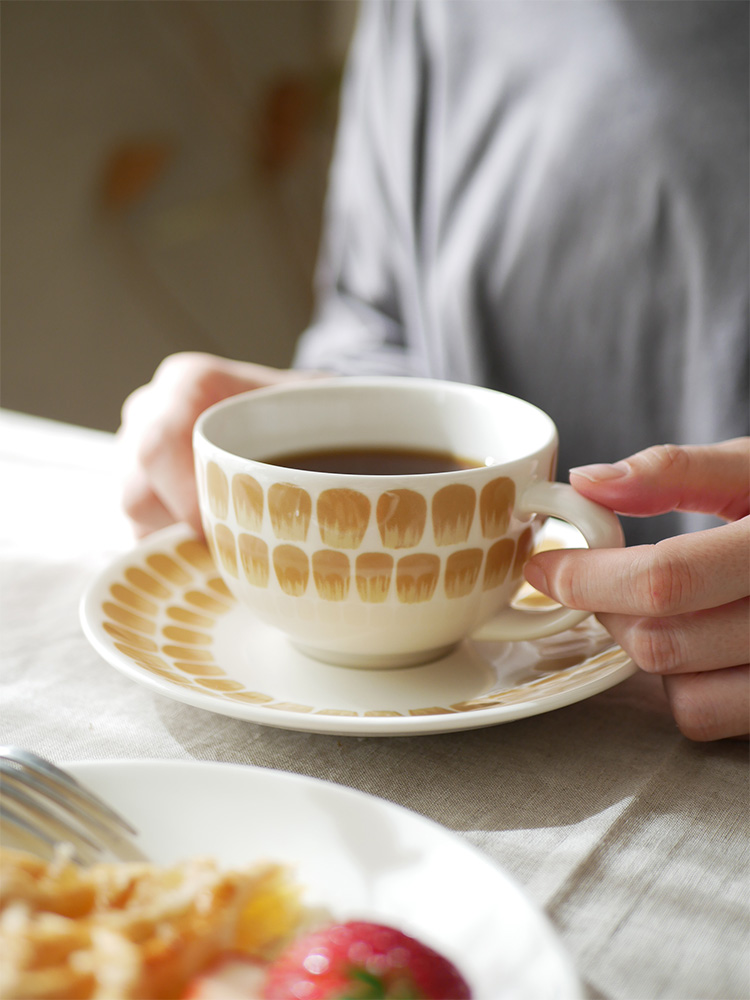 アラビア24hトゥオキオの磁器製カップとソーサーのセット