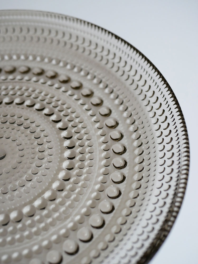 フィンランド製イッタラカステヘルミ無鉛ガラスプレート、食洗機対応