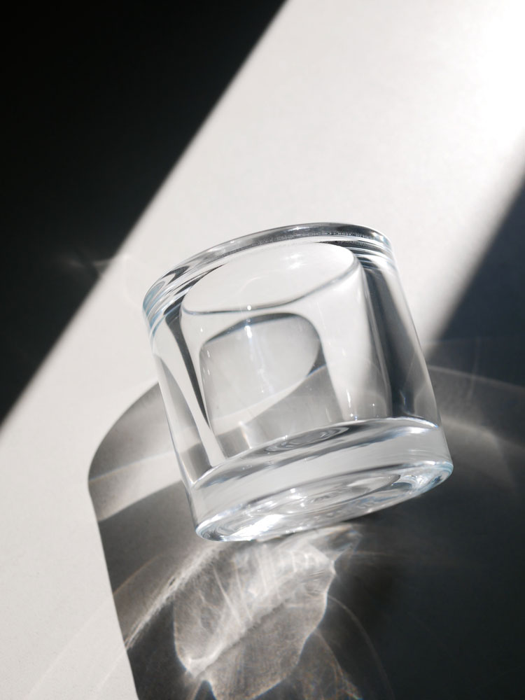 イッタラ製フィンランド無鉛ガラスのキビキャンドルホルダー