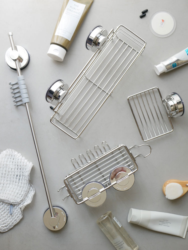 リダーのメガログパッドがキッチンのガラス面に設置されている様子