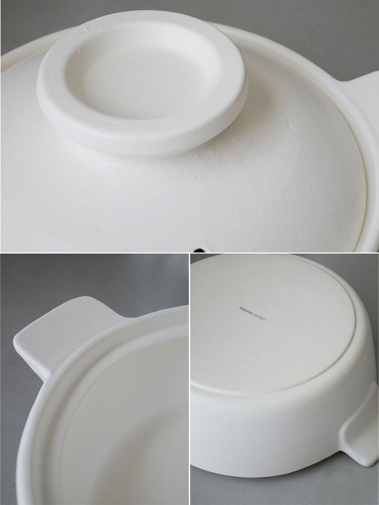 サラサデザインのマルチ土鍋、とんすい、ツールスタンドがセットになったキッチン用具