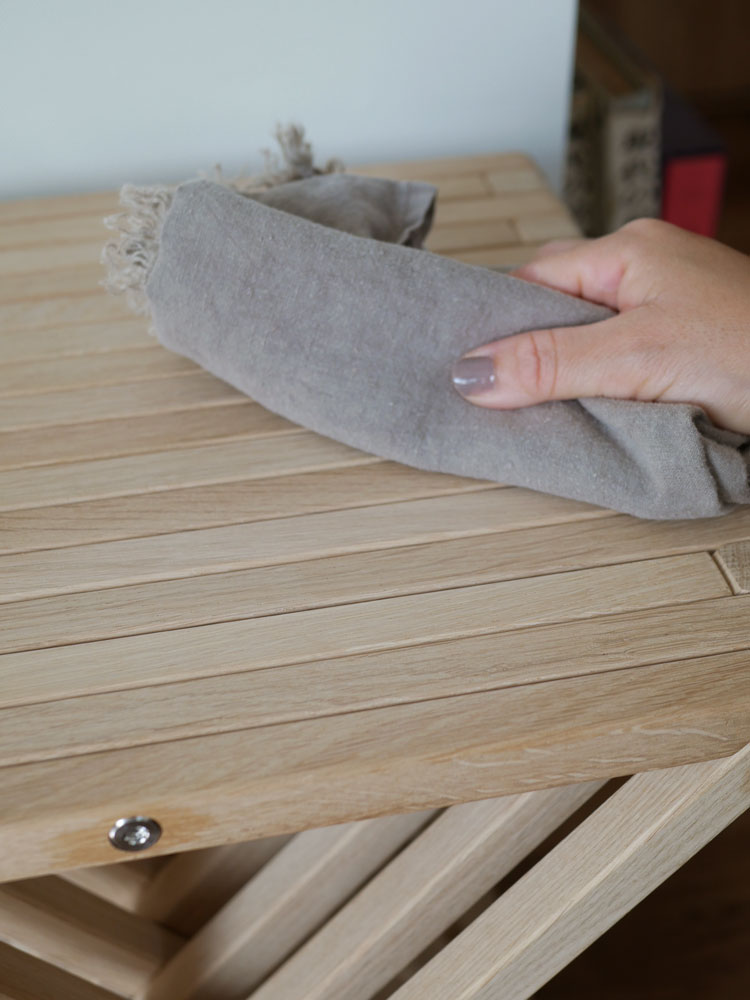 フリッツ・ハンセンのSkagerak Fioniaスツール、オークまたはチークの天然木を使用した屋外用木製椅子