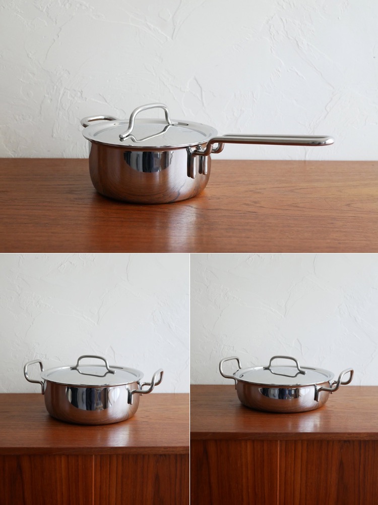 【ジオプロダクト】15年保証の日本製フタ付き鍋。多層構造でIHやガスなど様々な熱源に対応可能な調理器具。