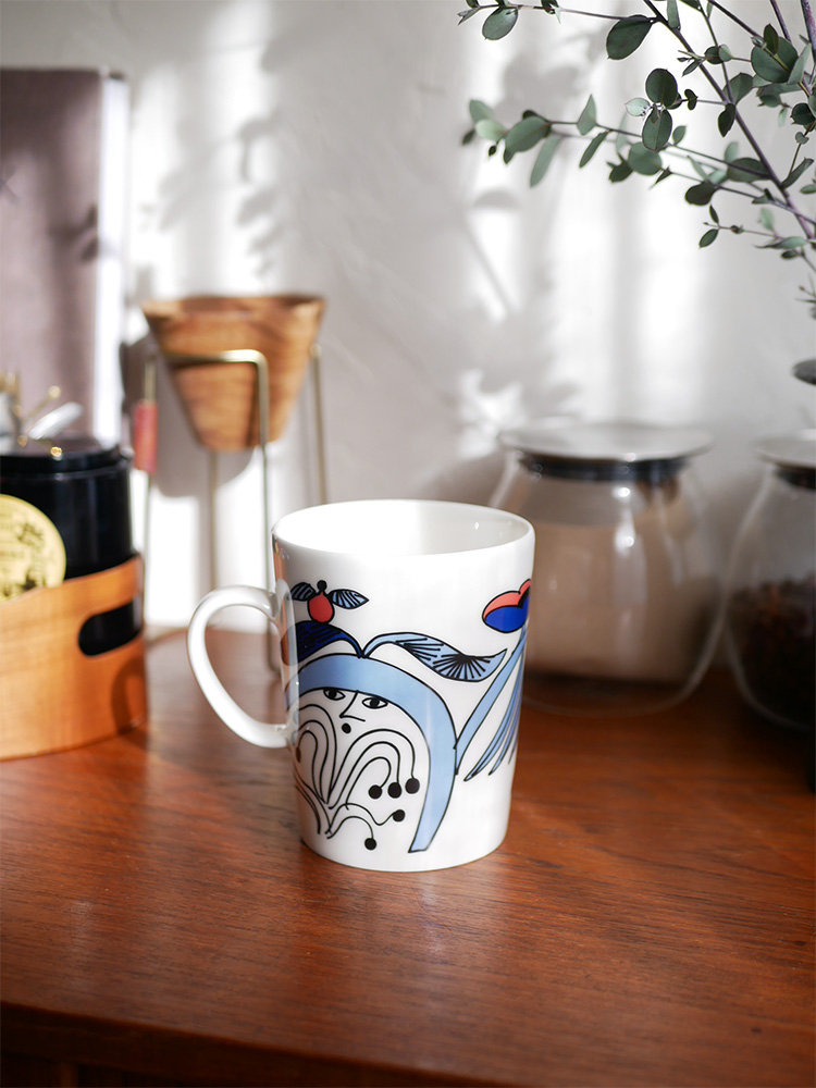 アラビアプータルフリ マグ、タイ製の500ml磁器コーヒーマグ