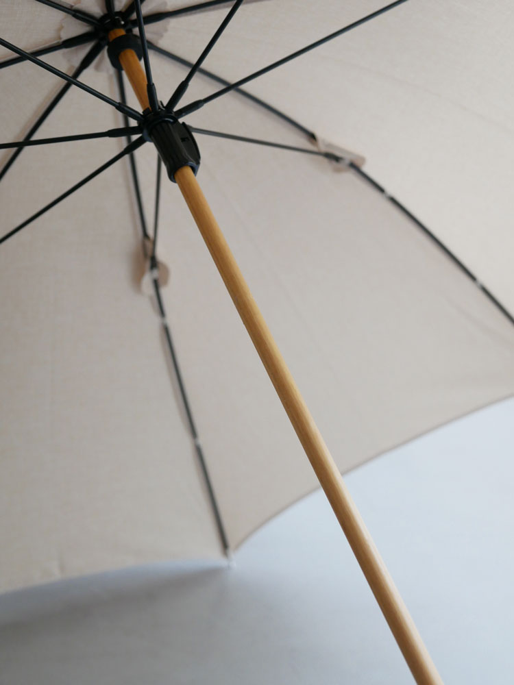 because(ビコーズ)のプレーンカラーブラック傘