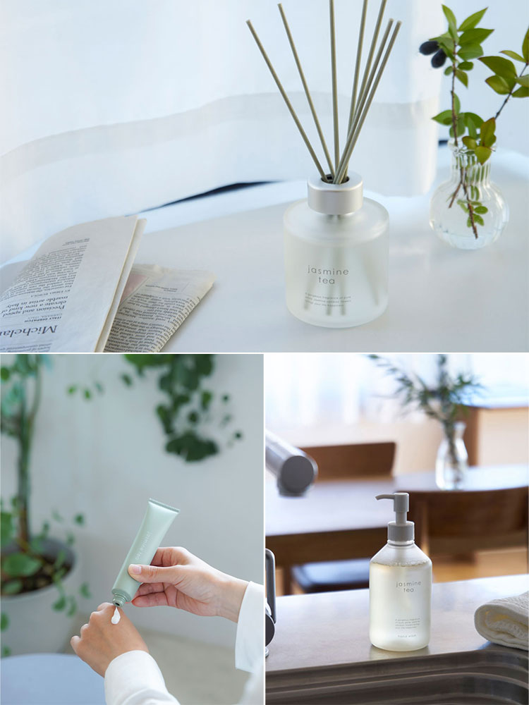 季節限定ジャスミンティー香りの【生活の木】リードディフューザー120mlボトル