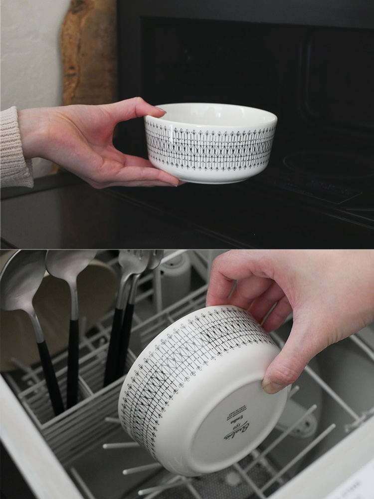 アラビアエミリアシリーズの直径約24cm、ルーマニア産磁器製プレート