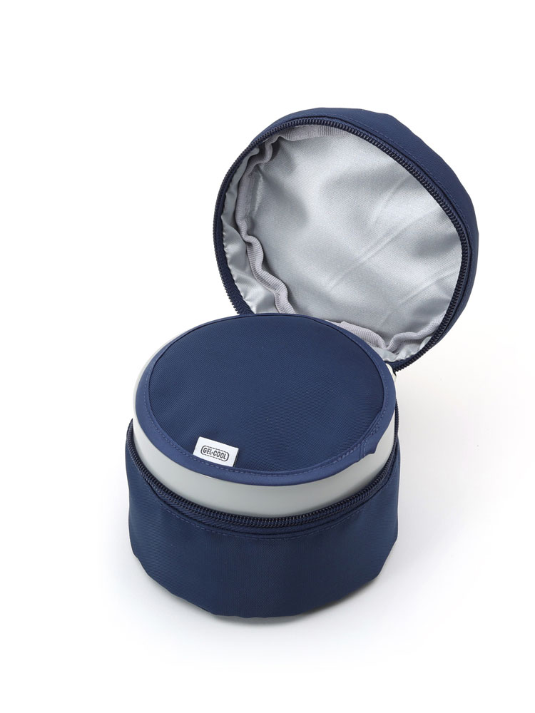 ジェルクールの保冷ランチボックス、蓋、および専用保冷ケースのセット