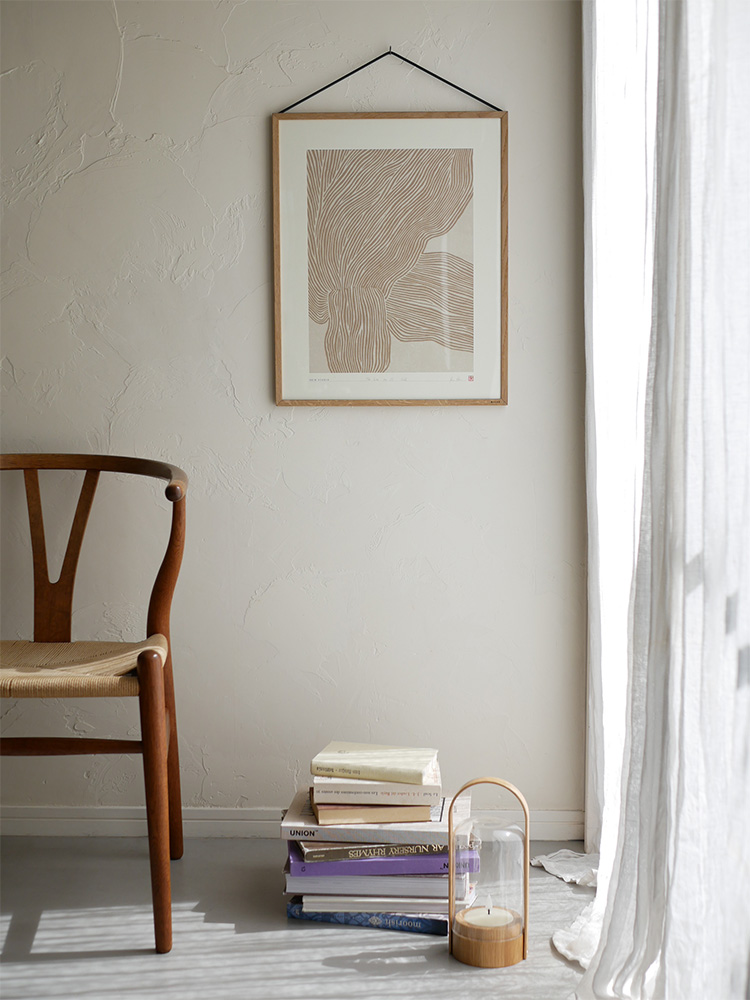 MOEBE/ムーベのオーク材使用50×70cm木製額縁の高品質フレーム