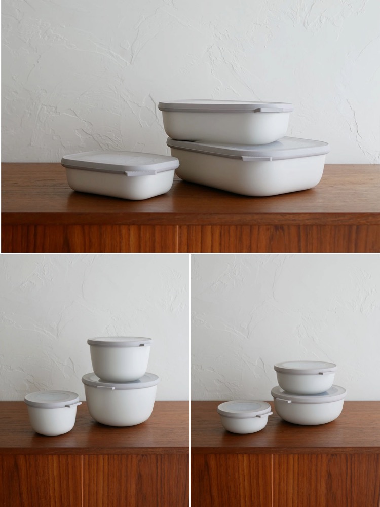 MEPALマルチ保存容器サーキュラ 丸形500ml 深型ホワイト