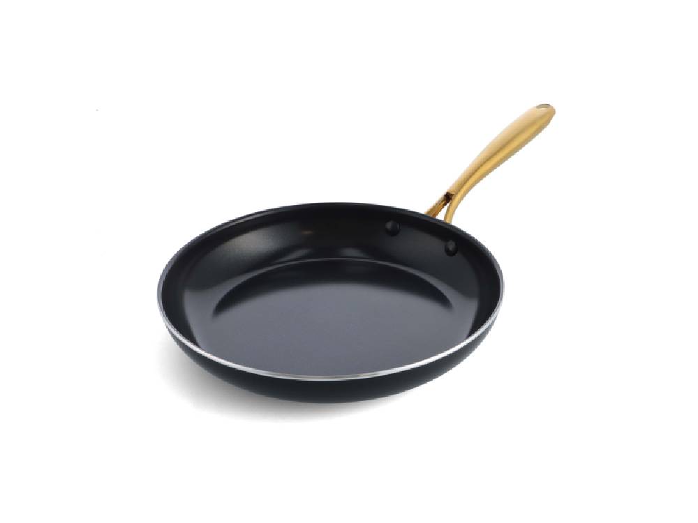 グリーンパン ストゥディオシリーズのセラミックコーティングフライパンとガラス蓋のセット