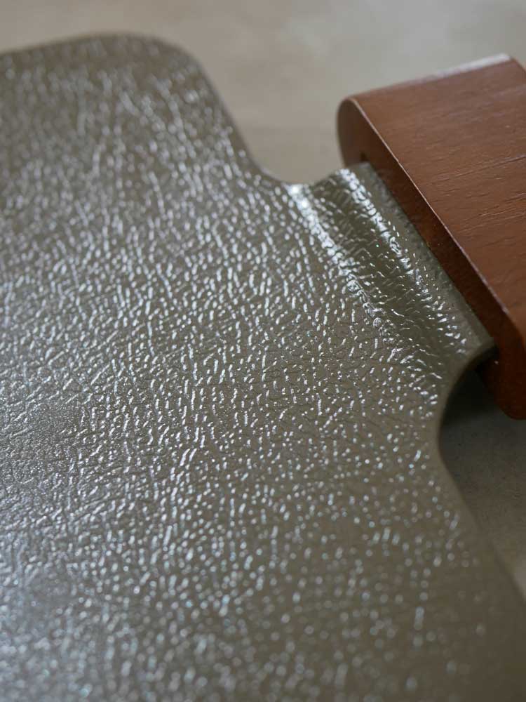 Dr.HOWSソリッドミニグリルパン本体と木製ハンドル