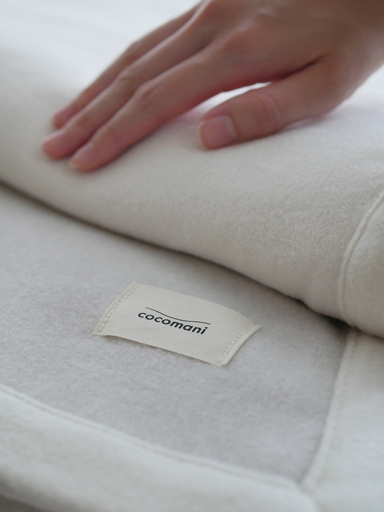 ココマニのオーガニックコットン100％製シングルサイズ毛布