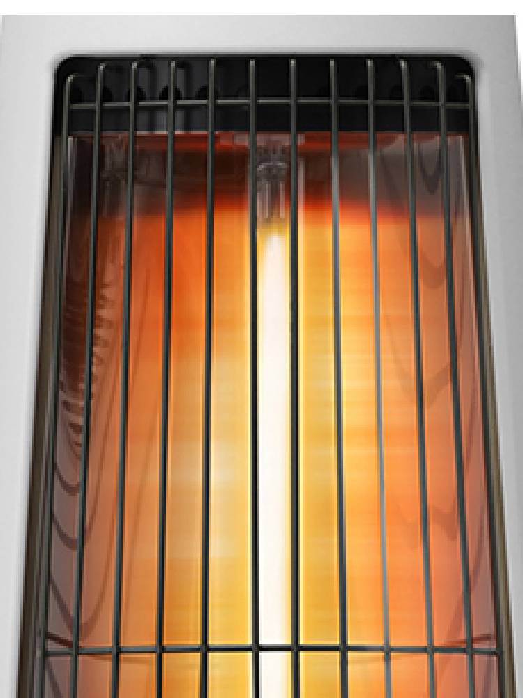 プラスマイナスゼロ カーボンヒーター H210本体と取扱説明書が写っている画像