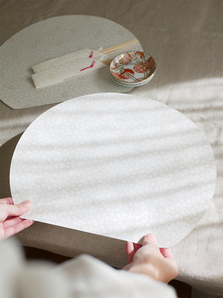 ADVAITAの美濃和紙製お膳敷紙とお箸包みのセット