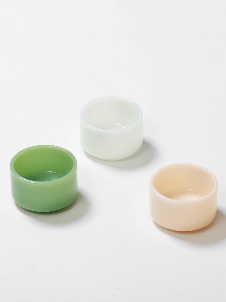 イデアコのミルクガラスミニボウル2点セット 白色