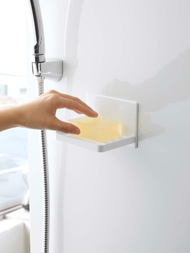 タワーのマグネットバスルーム用スチール製ソープトレー、磁石で簡単に壁面に取り付け可能