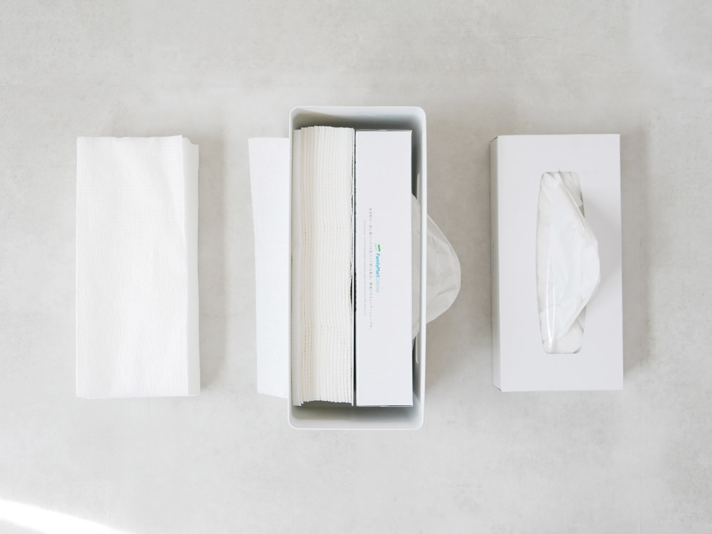 YAMAZAKI RIN両面スチールティッシュケース