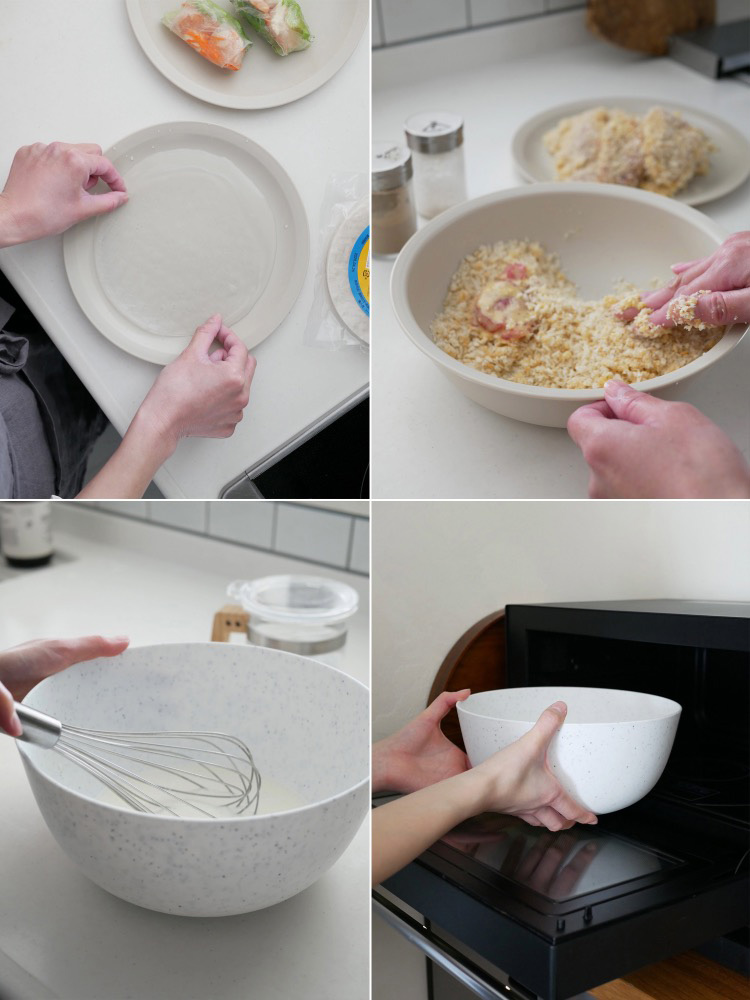 米とぎ用のザルとボウルのセット