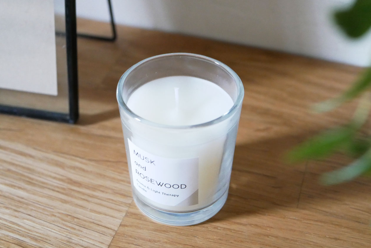 植物性ワックスのシリンダー型カメヤマ香るキャンドル S