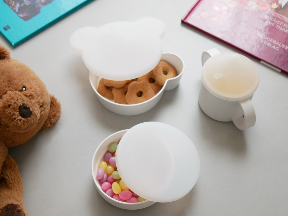 タックのキッズ用ベアデザイン食器セット