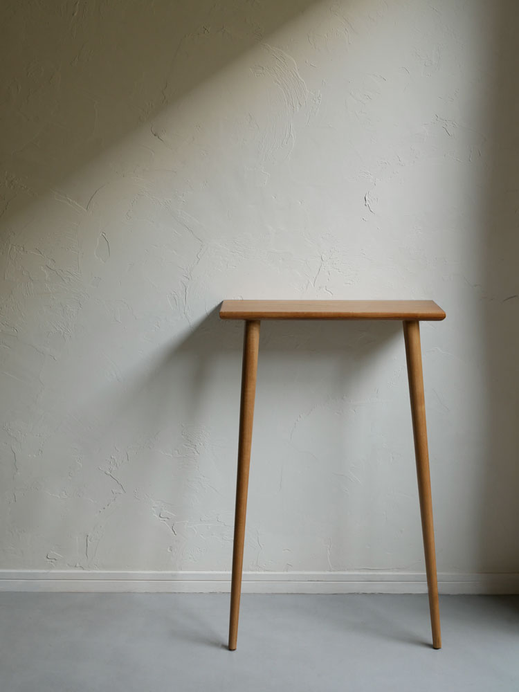 チーク材の立てかけコンソールテーブル