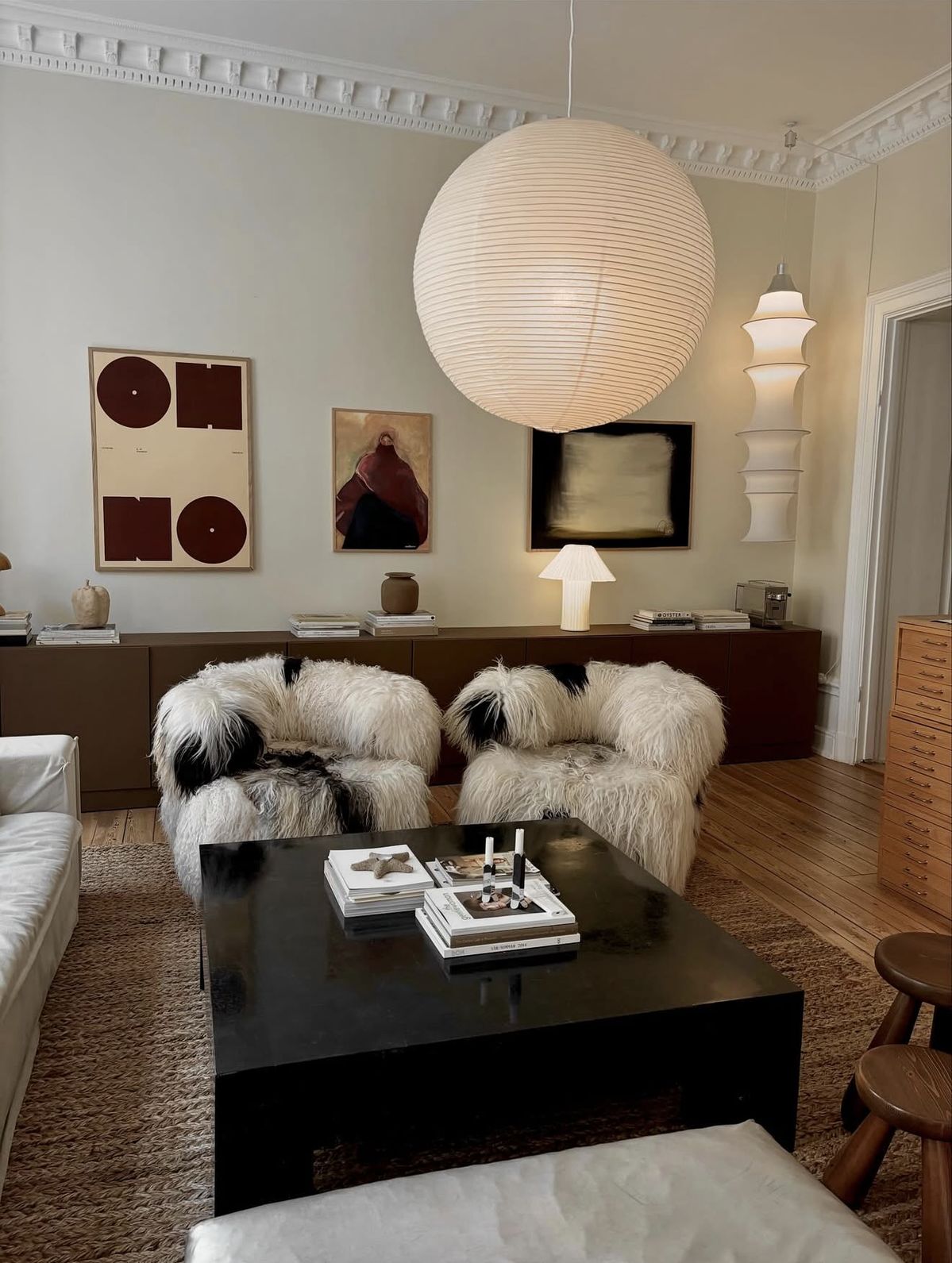 Copenhagen eclectic modernism livingroom