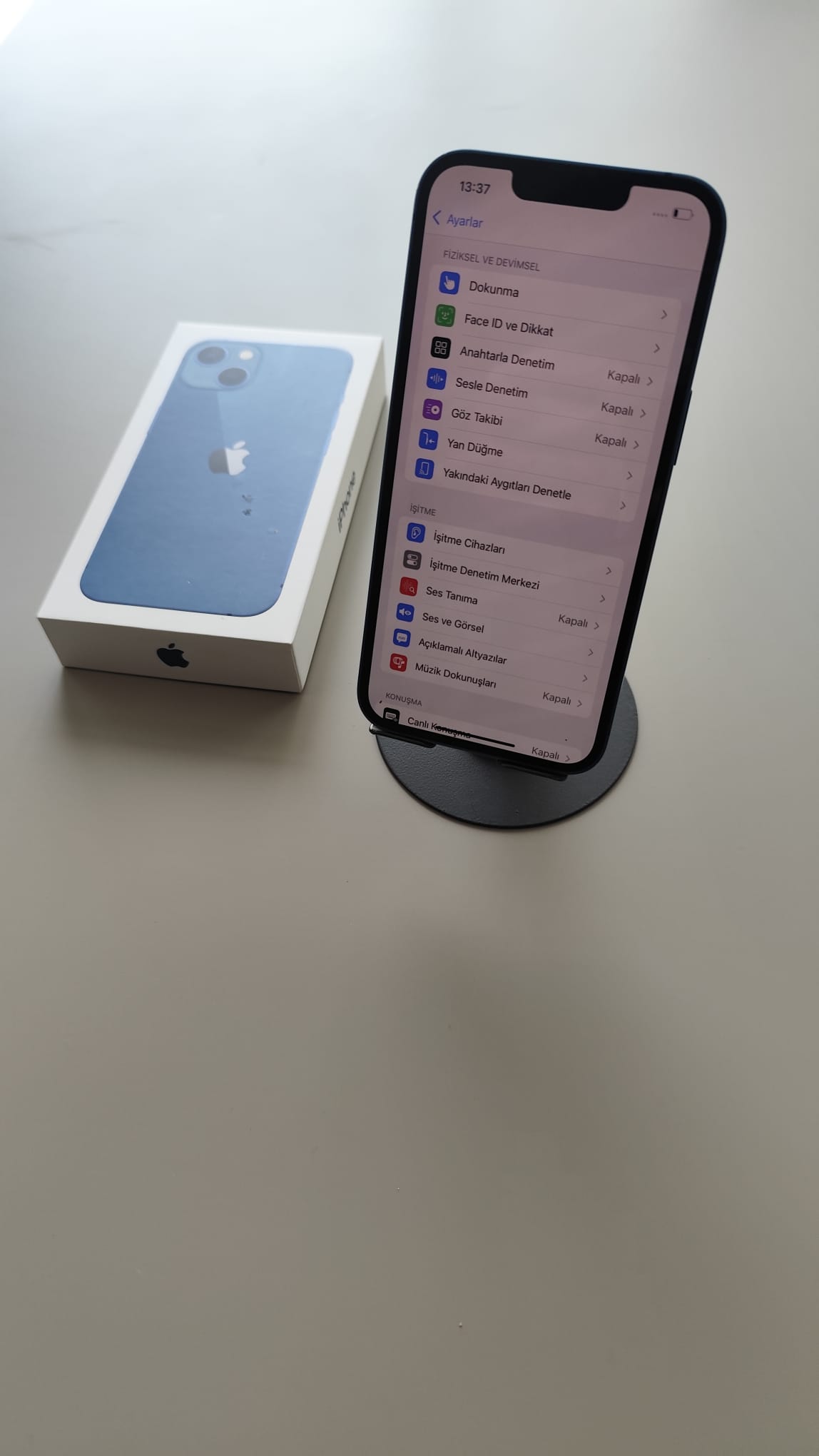 iPhone 13 128gb mavi - Resim 3