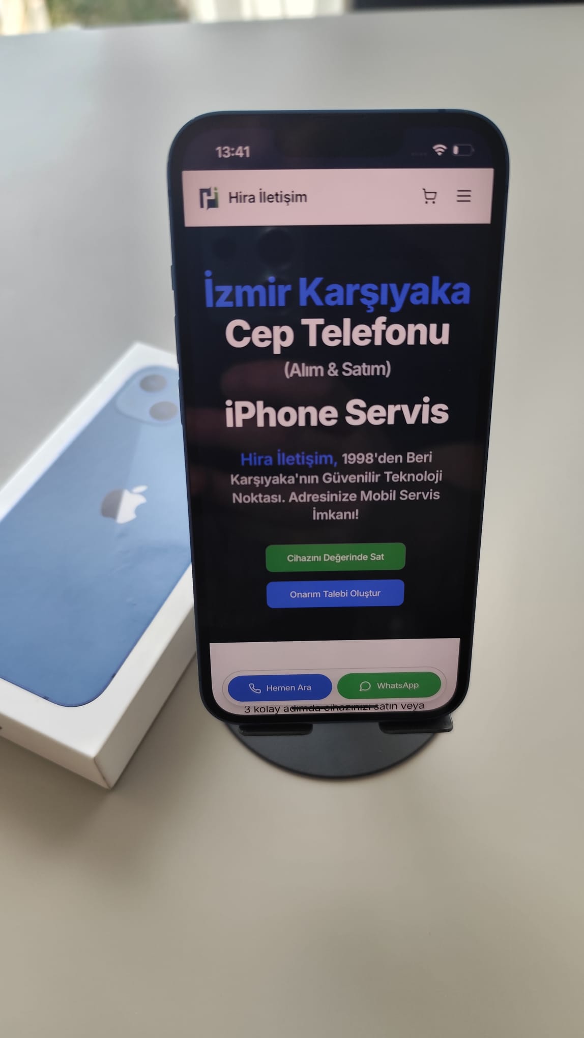 iPhone 13 128gb mavi - Resim 5