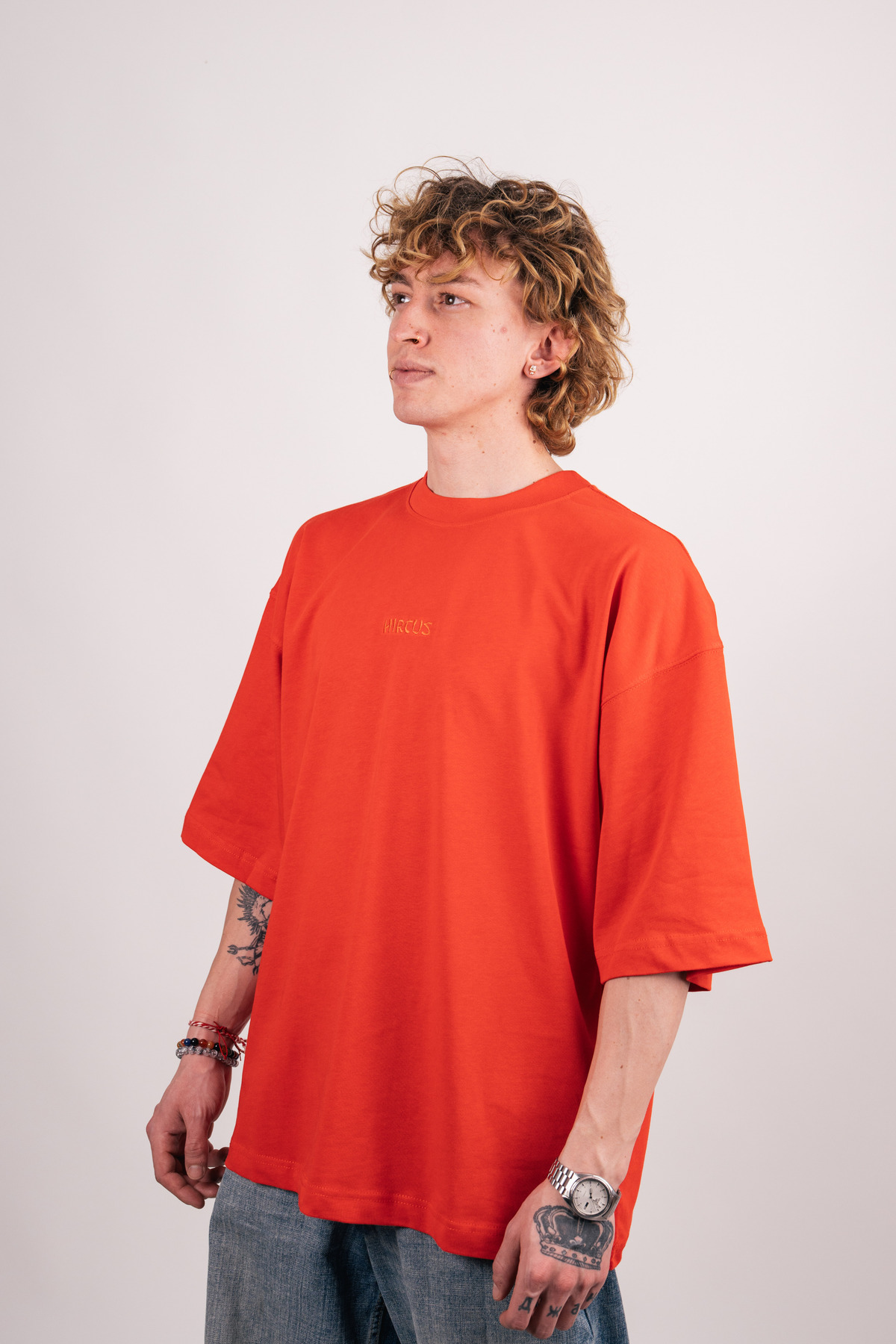 Premium Oversize Basic Kırmızı Tişört