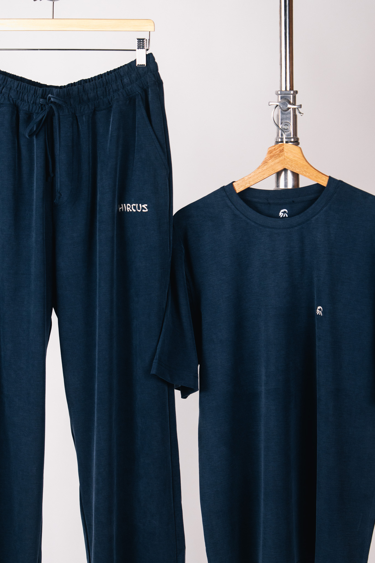Premium Oversize Basic Mavi Takım