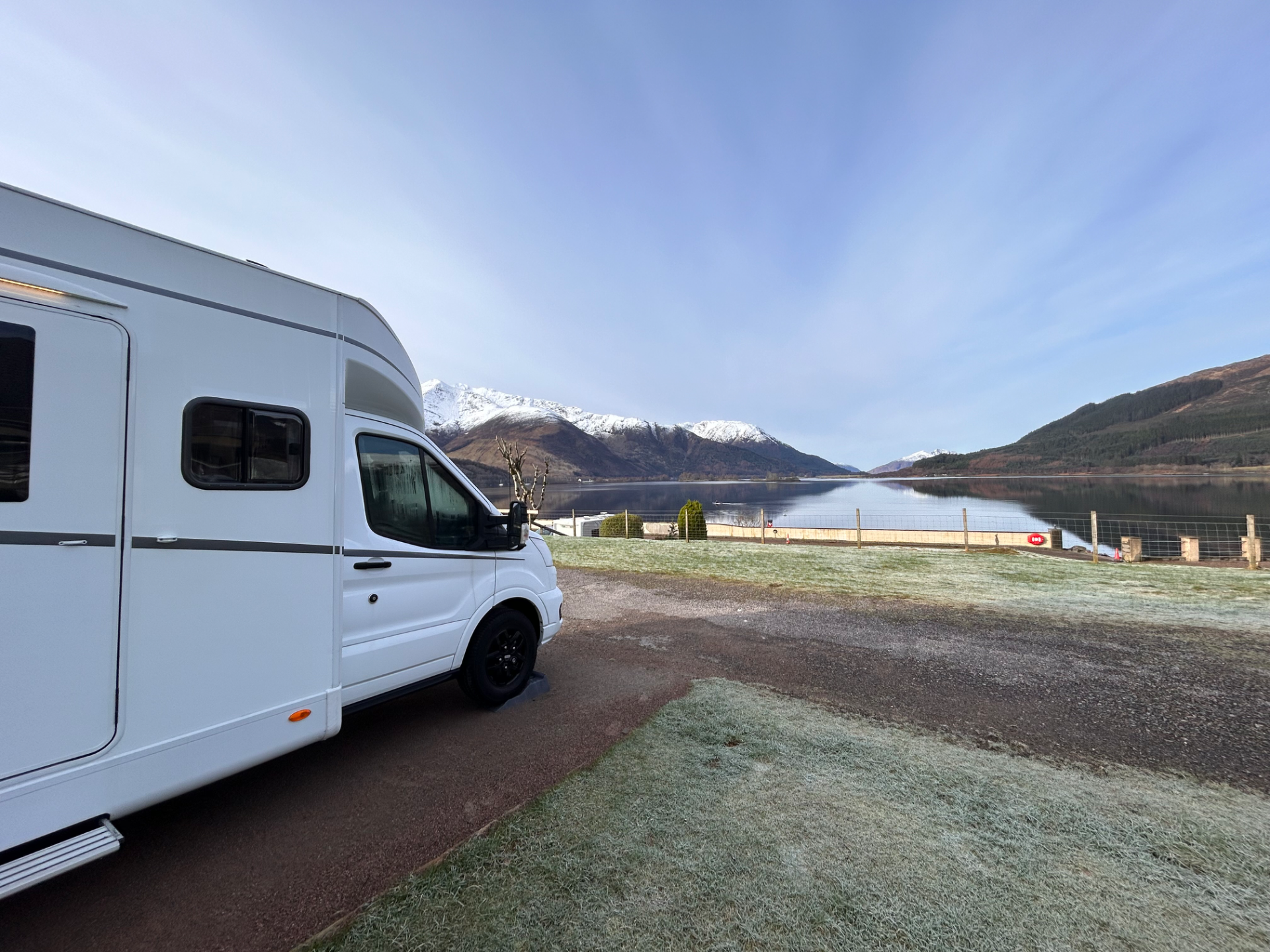 Dethleff motorhome hire near Glasgow. 3/4 Berth Fixed Bed All Inclusive Price Bedding, Towels, Ins etc