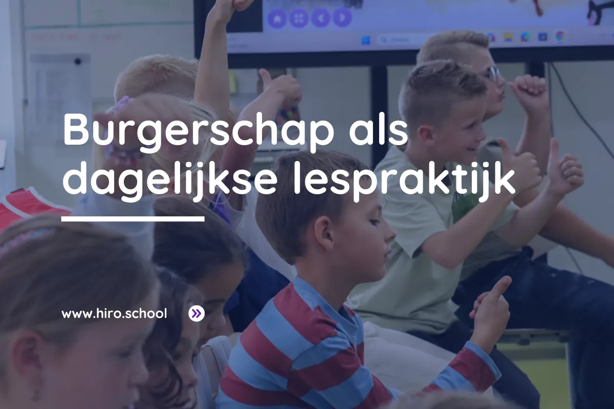 Burgerschap als dagelijkse lespraktijk