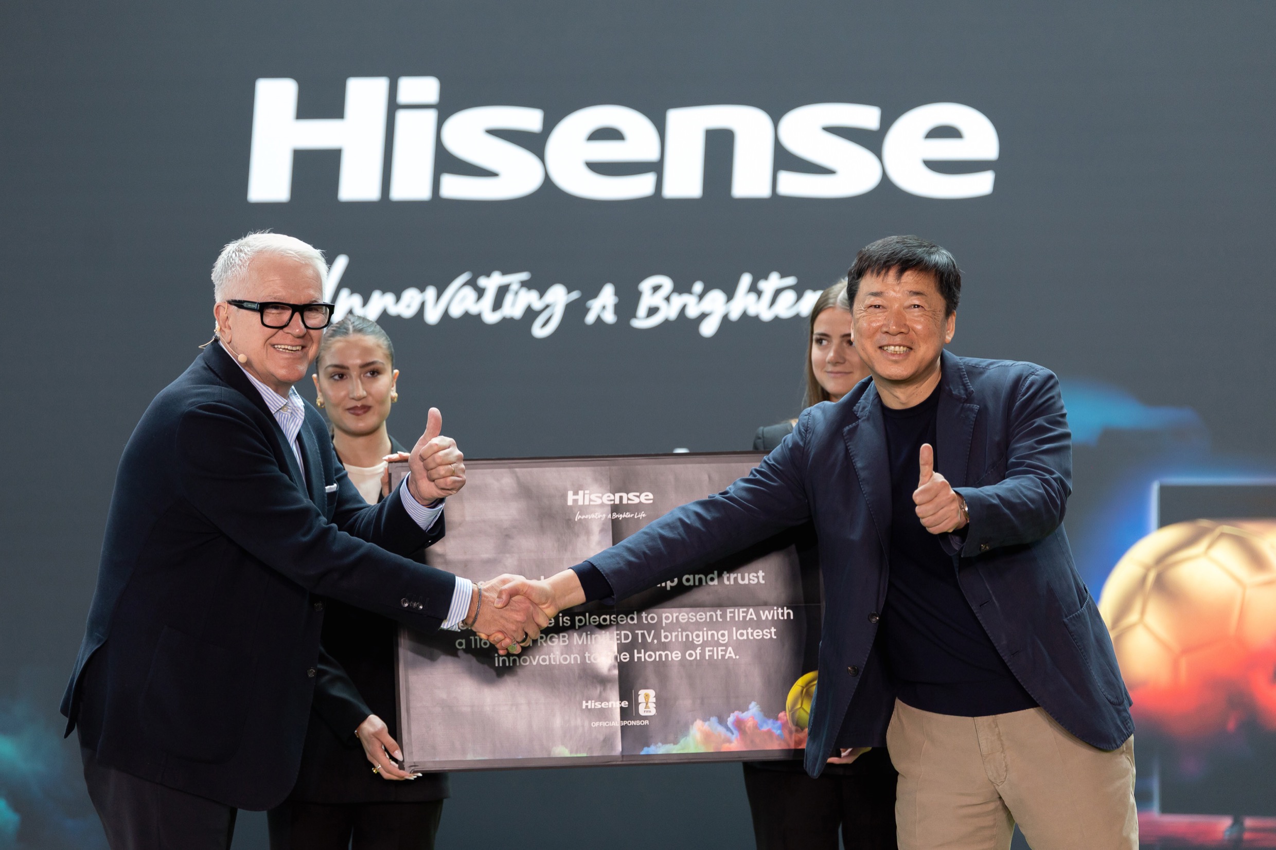 Hisense presenta su nueva línea de TVs RGB MiniLED 2026 en las oficinas de la FIFA y refuerza su alianza rumbo al Mundial 2026